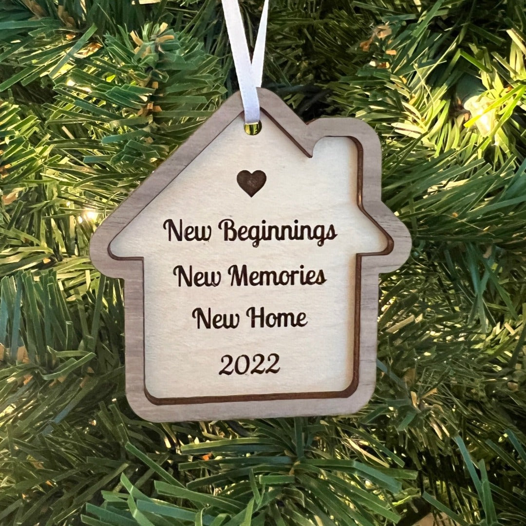 Realtor Branded and Personalized New Home Ornaments