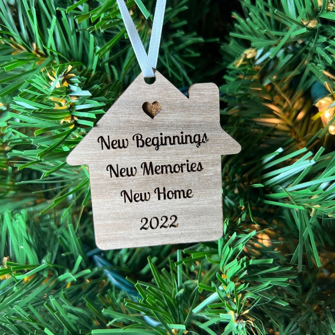 Realtor Branded and Personalized New Home Ornaments