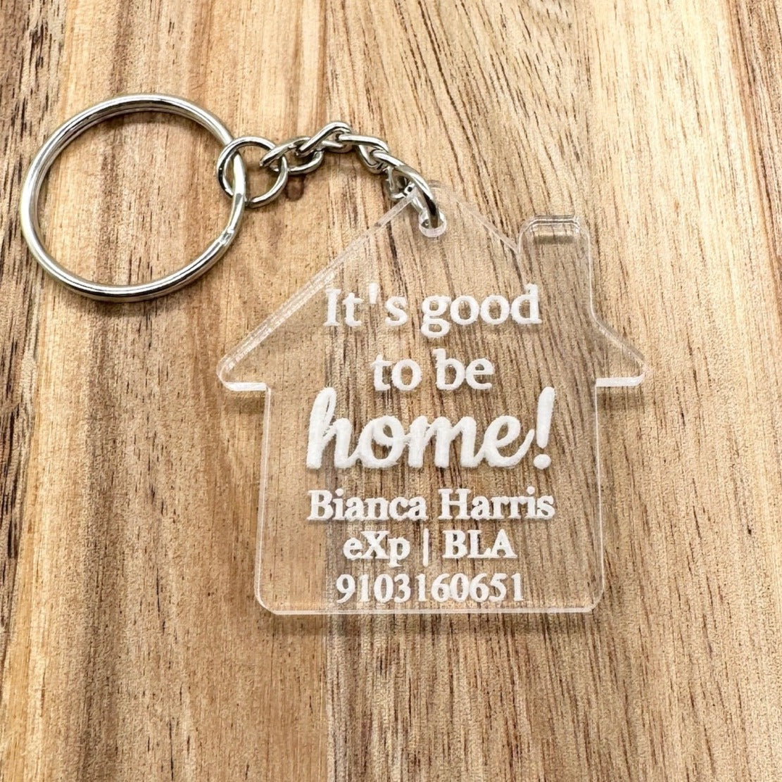 Branded Realtor Keychains - Closing Keychain - Open House Marketing