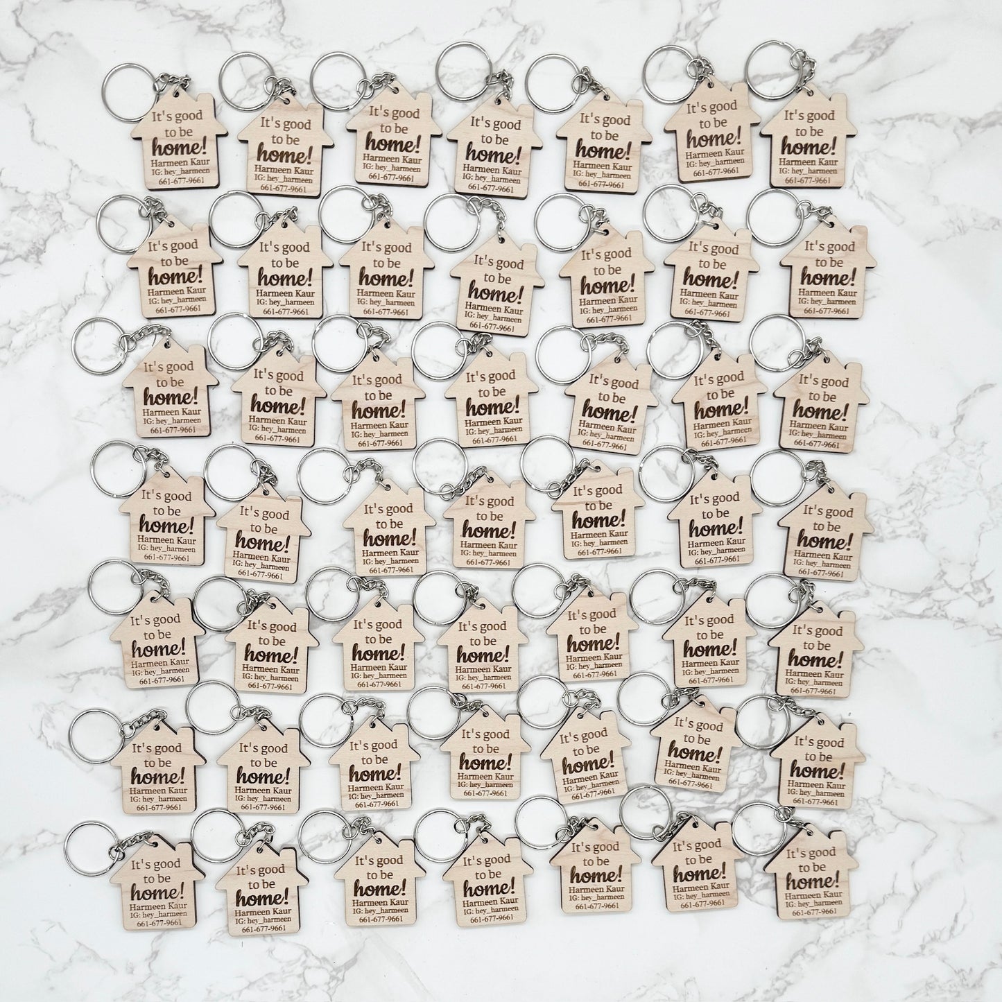 Branded Realtor Keychains - Closing Keychain - Open House Marketing