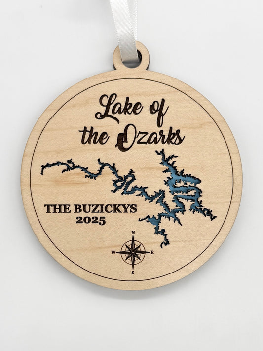 Any Lake - Personalized Lake Ornament Christmas Gift
