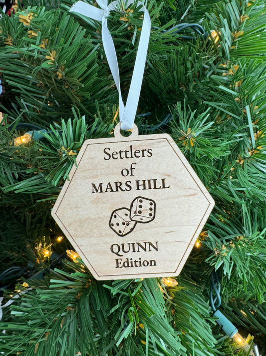 Personalized Settlers Game Ornament
