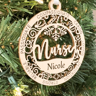 Personalized Nurse Ornaments