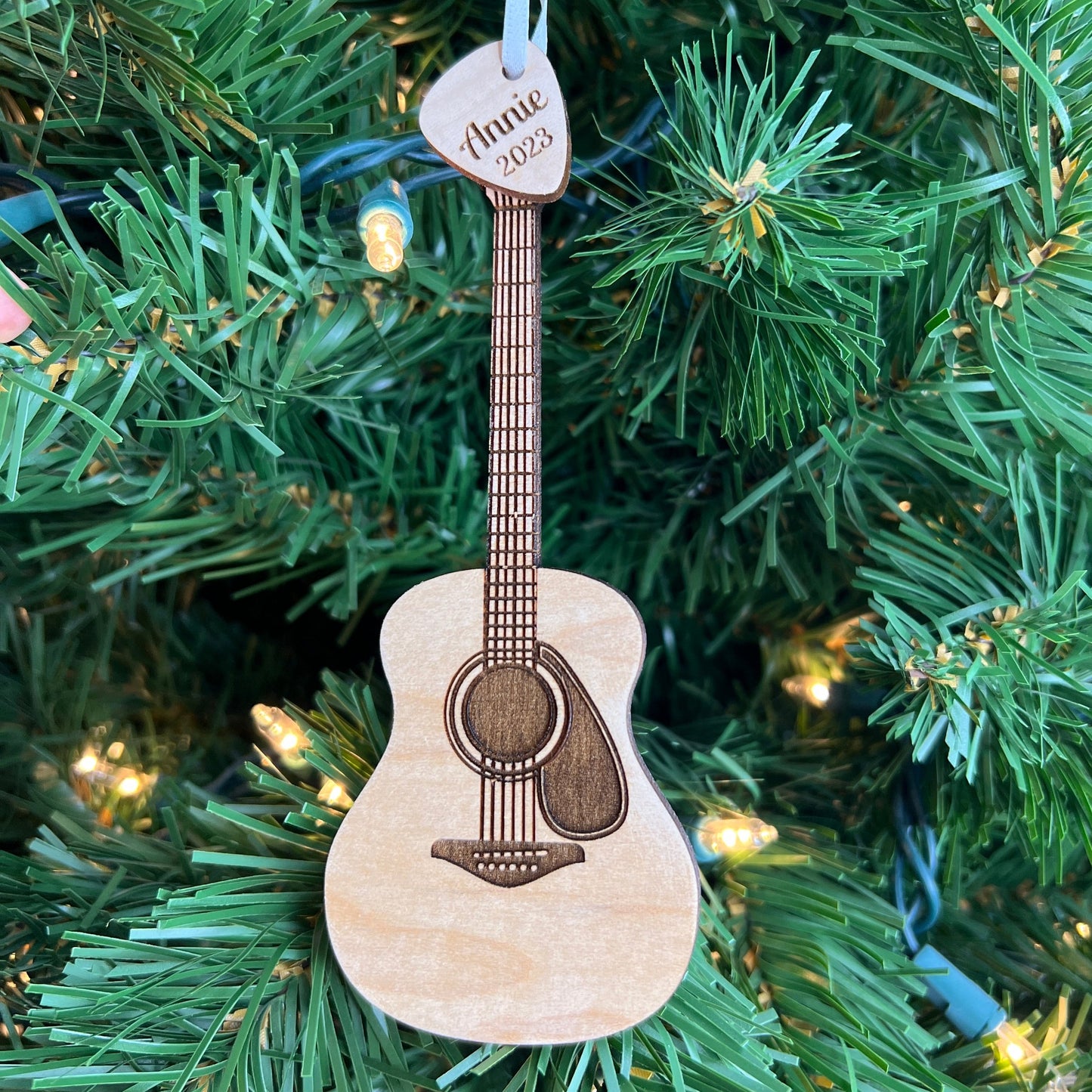 Personalized Acoustic Guitar Ornament