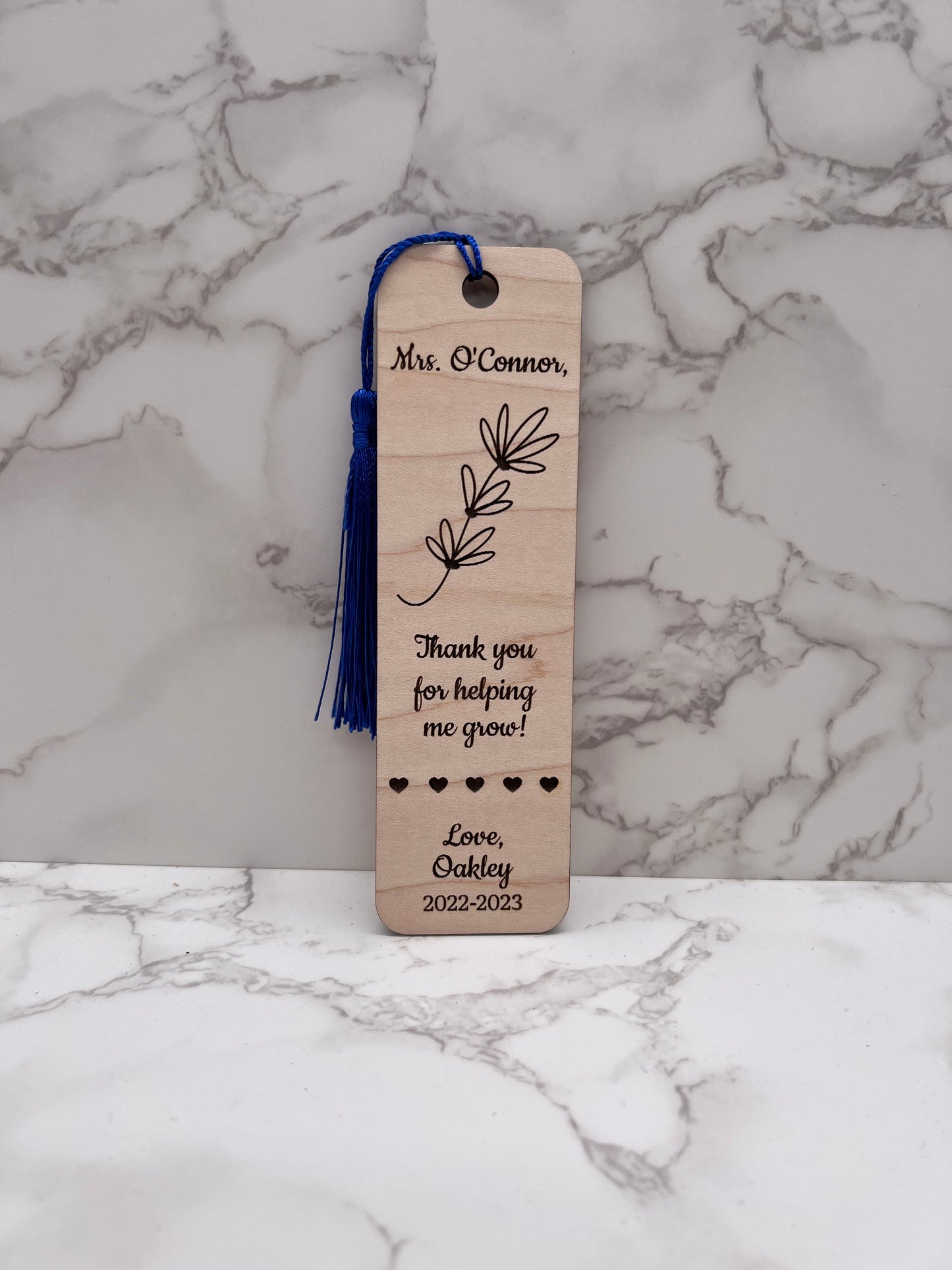 Personalized Bookmark / Father's Day / Mother's Day / Teacher Appreciation