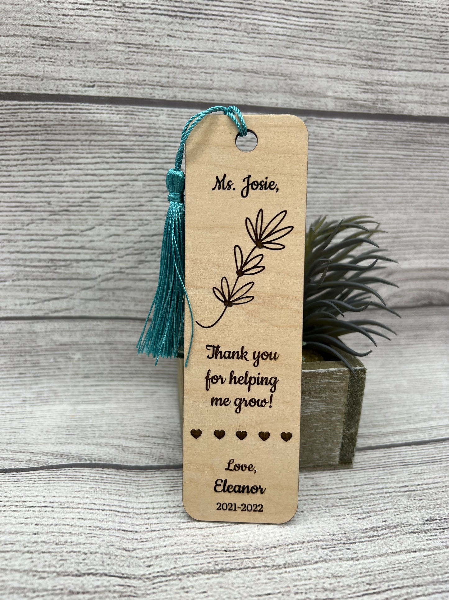 Personalized Bookmark / Father's Day / Mother's Day / Teacher Appreciation