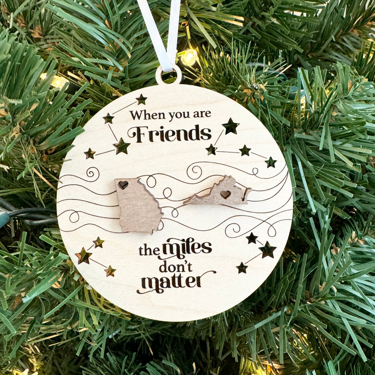 The Miles Don't Matter Ornament