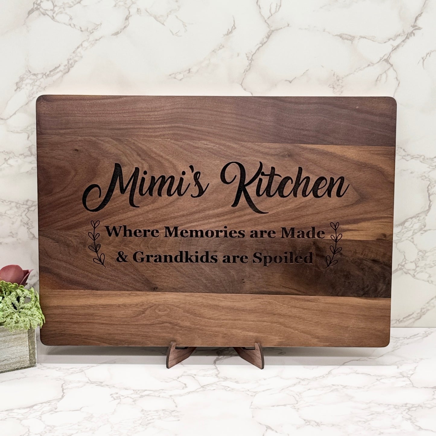 Mimi's Kitchen Cutting Board, Mother's Day Gift, Mom's Birthday, Charcuterie Board