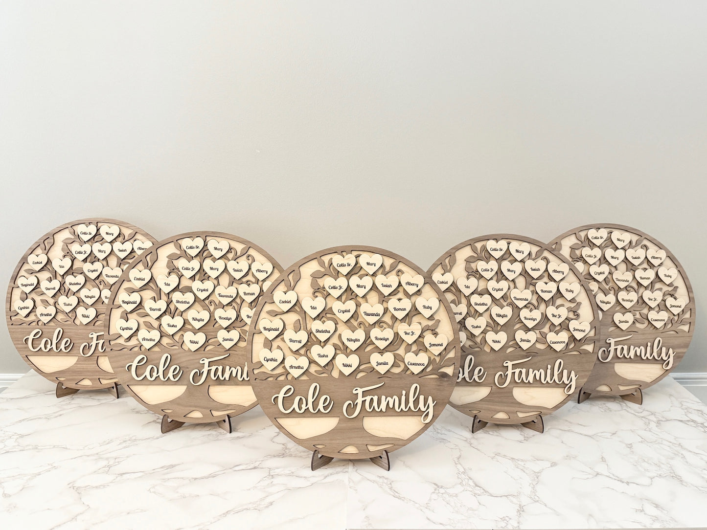 Personalized Family Tree and Grandkids Display