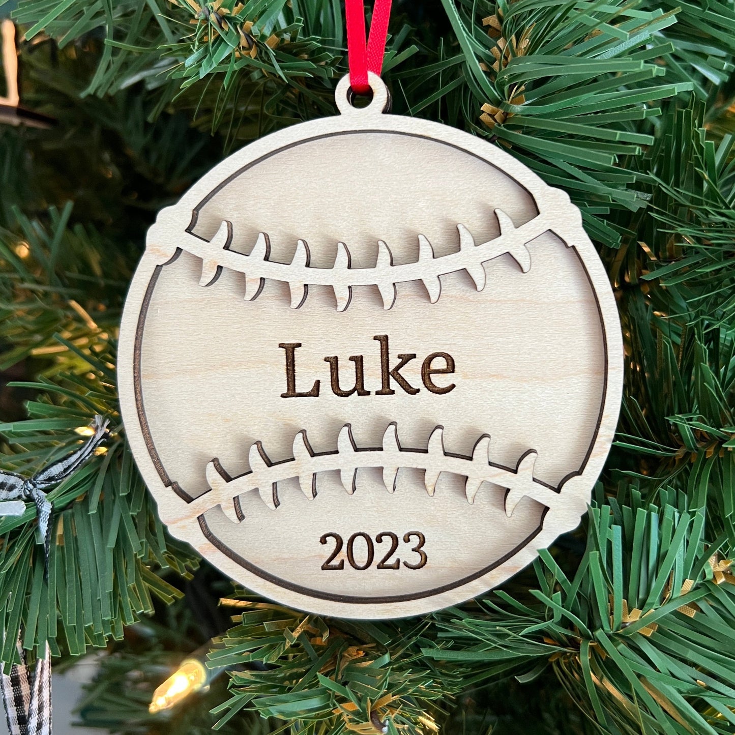 Personalized Baseball Softball Ornaments