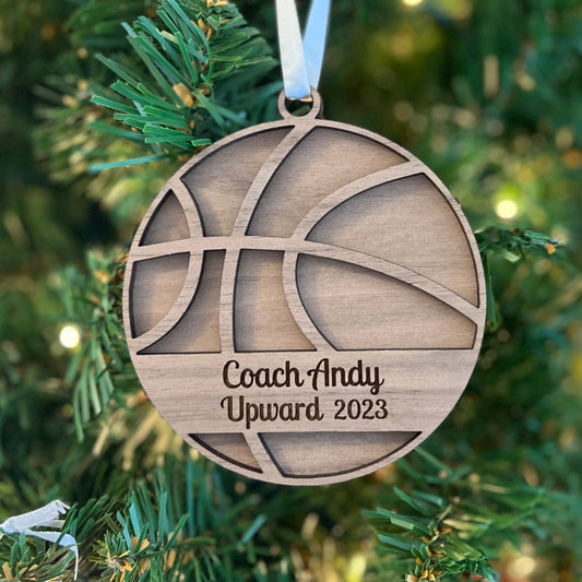 Personalized Basketball Ornament