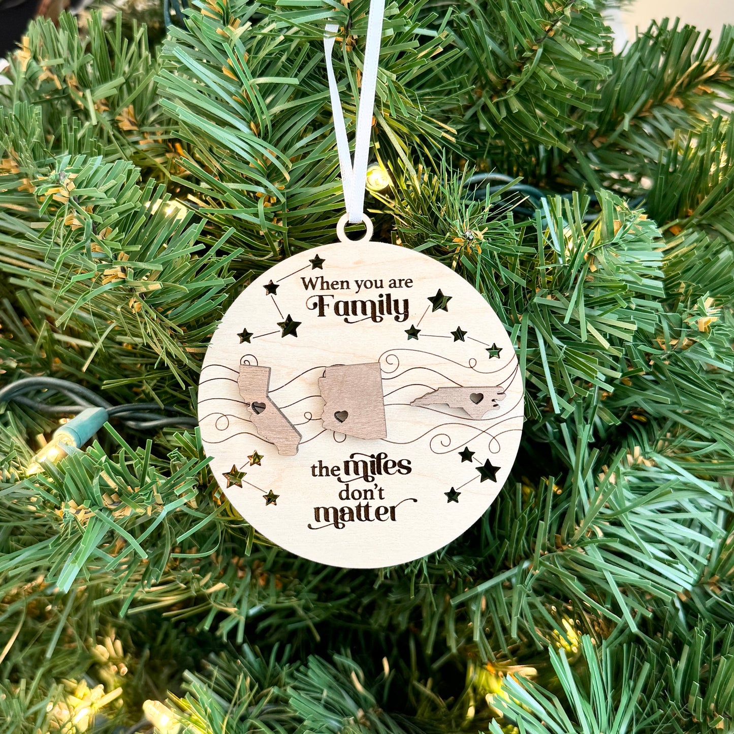 The Miles Don't Matter Ornament