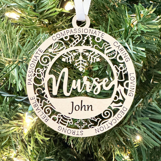 Personalized Nurse Ornaments
