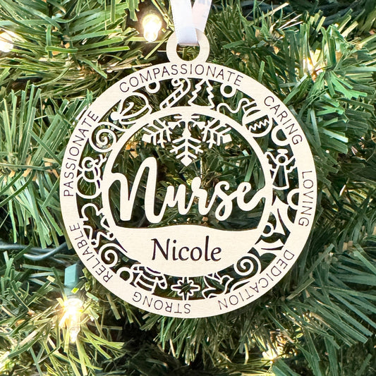 Personalized Nurse Ornaments