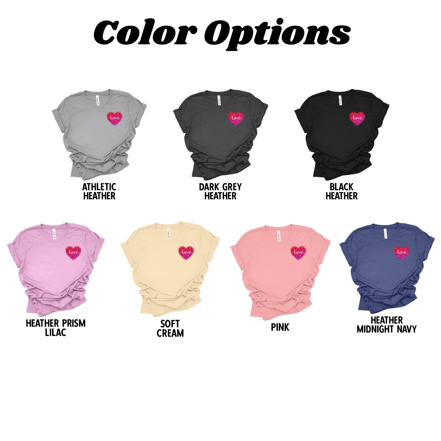 Love Shirt Valentine's Day Heart Tee