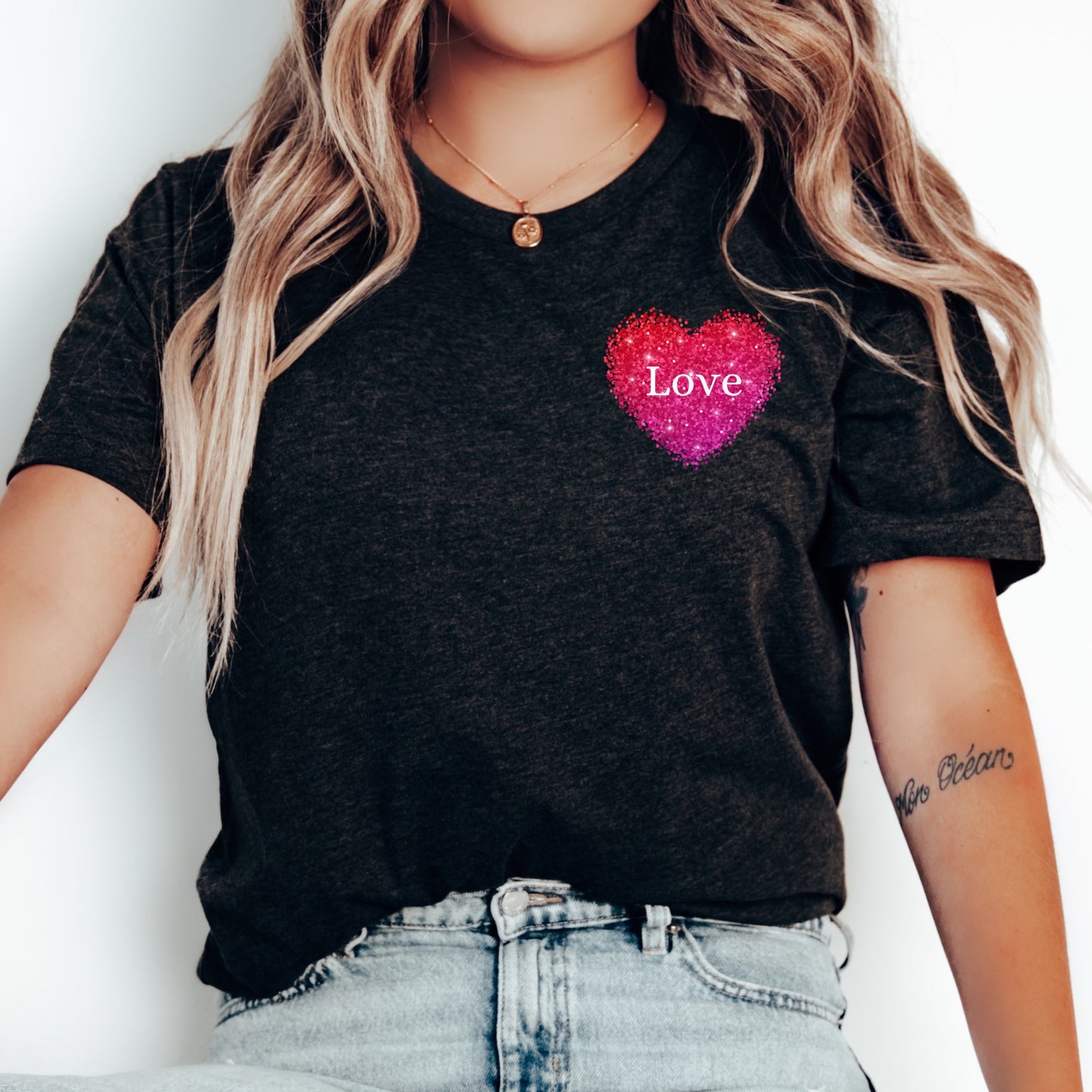 Love Shirt Valentine's Day Heart Tee