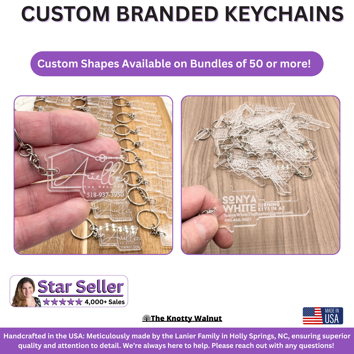 Branded Realtor Keychains - Closing Keychain - Open House Marketing