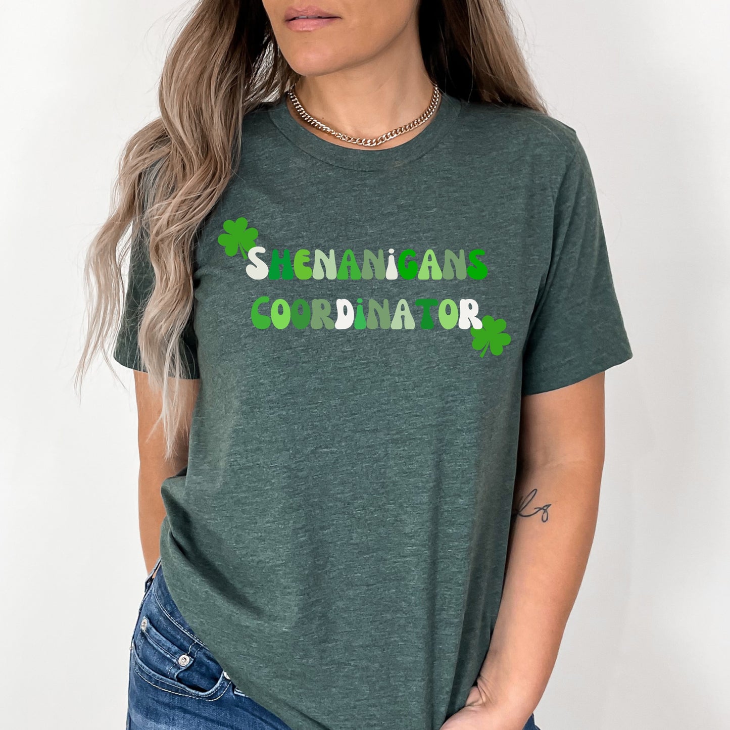 Shenanigans Coordinator Shirt, Teacher Tee, St. Patrick's Day Shamrock T-shirt, Gift for Mom
