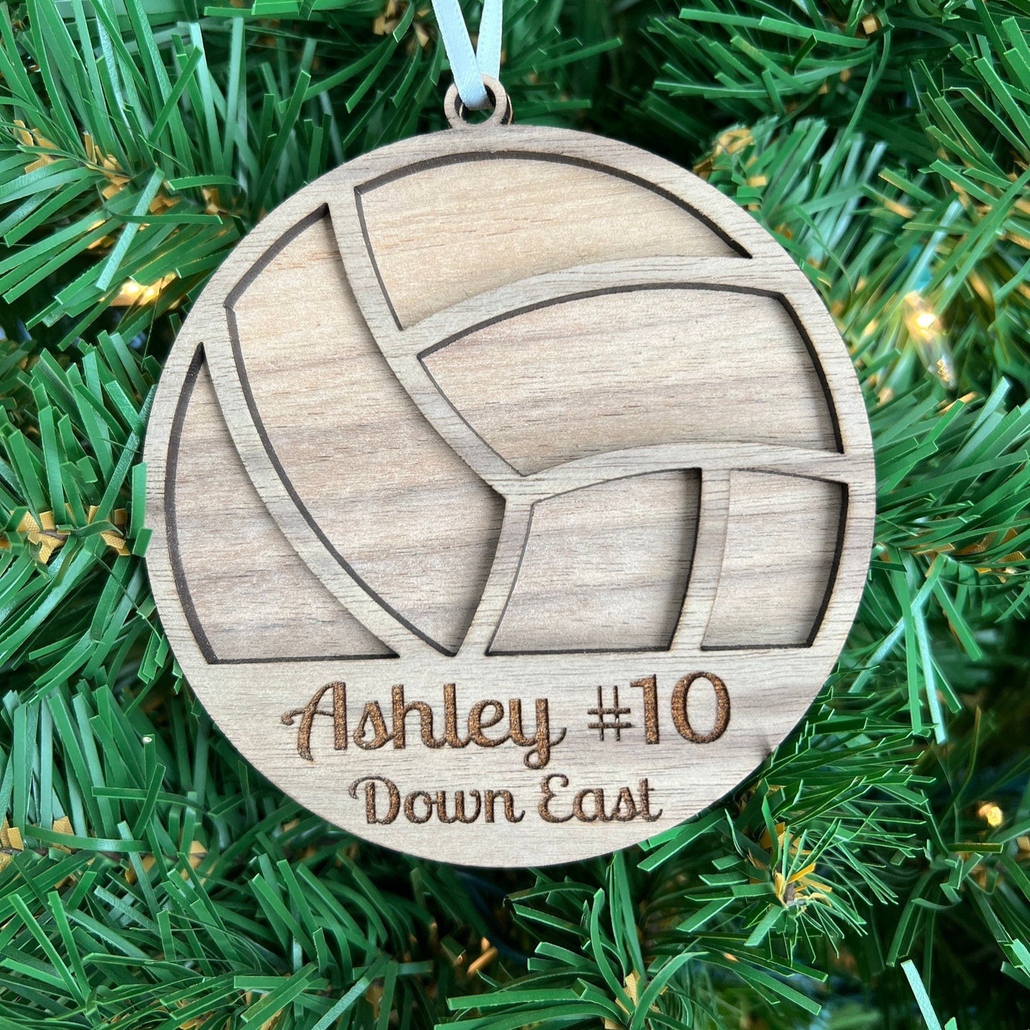Personalized Volleyball Ornament