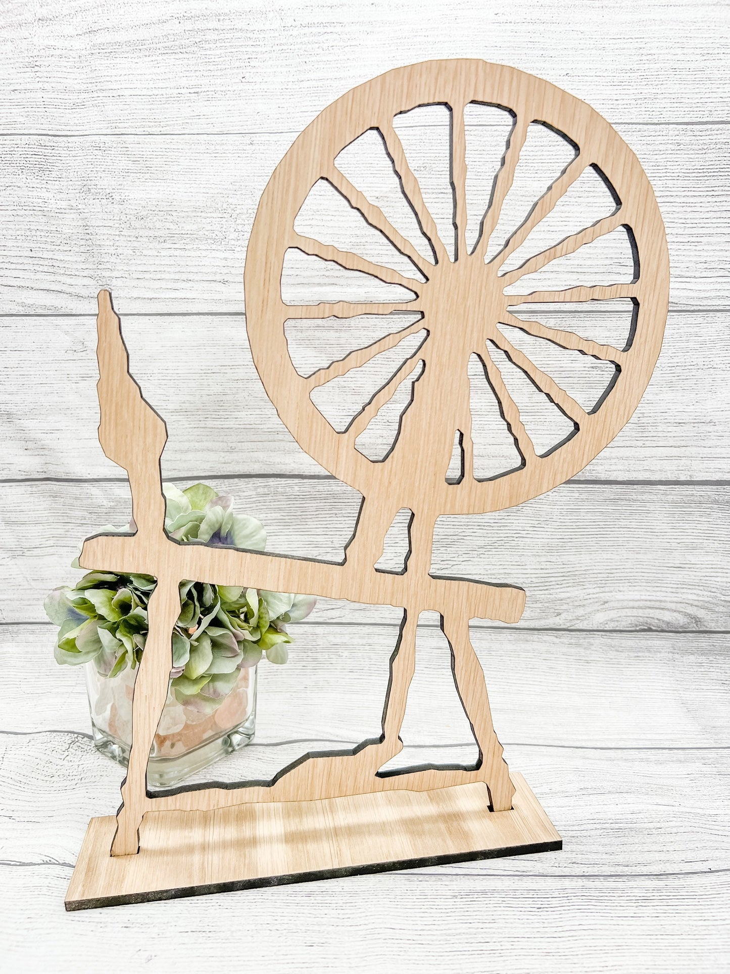 Extra Large Spinning Wheel 24", Spindle, Sleeping Beauty, Wood Display