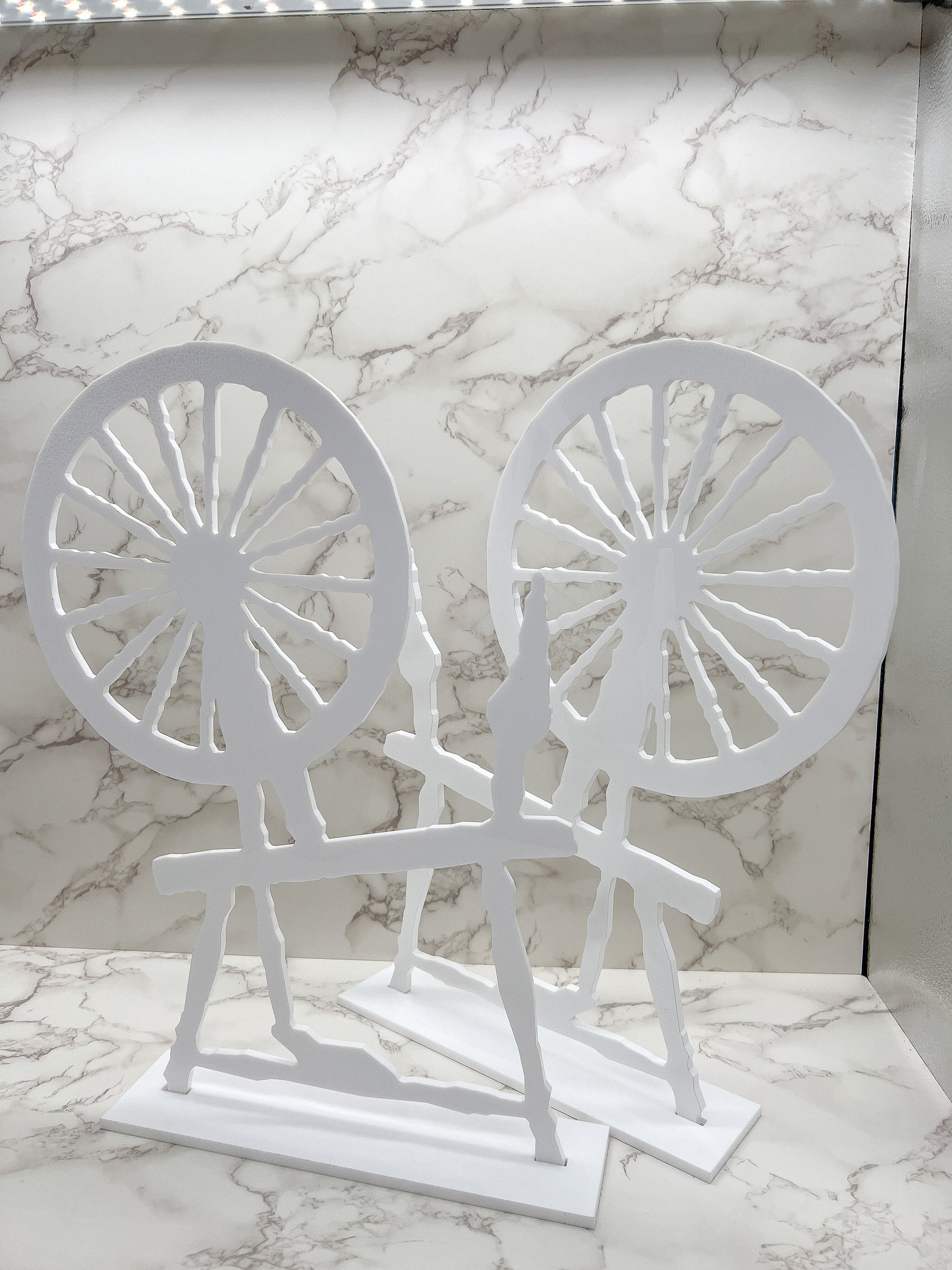 Extra Large Spinning Wheel 24", Spindle, Sleeping Beauty, Wood Display