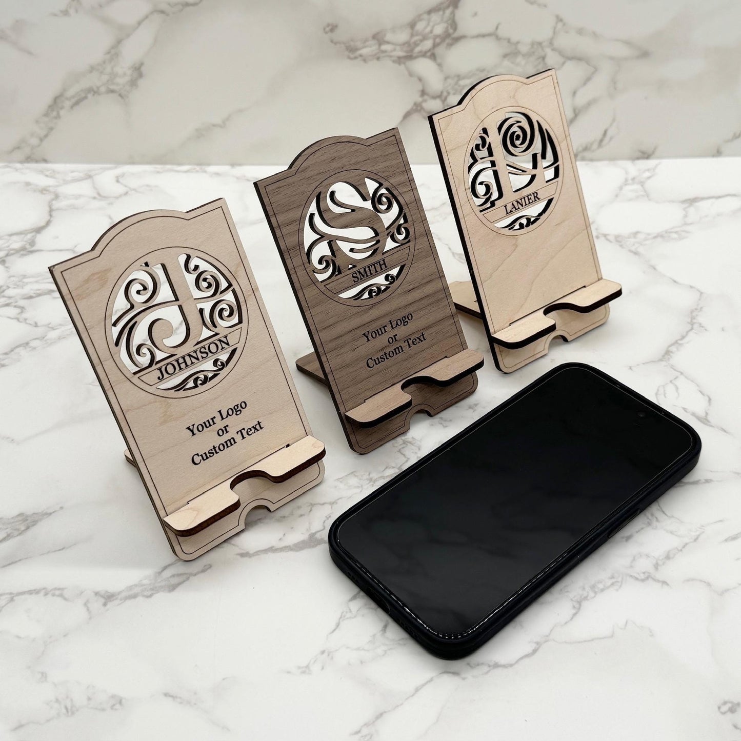 Personalized Monogram Phone Stand Charging Stand