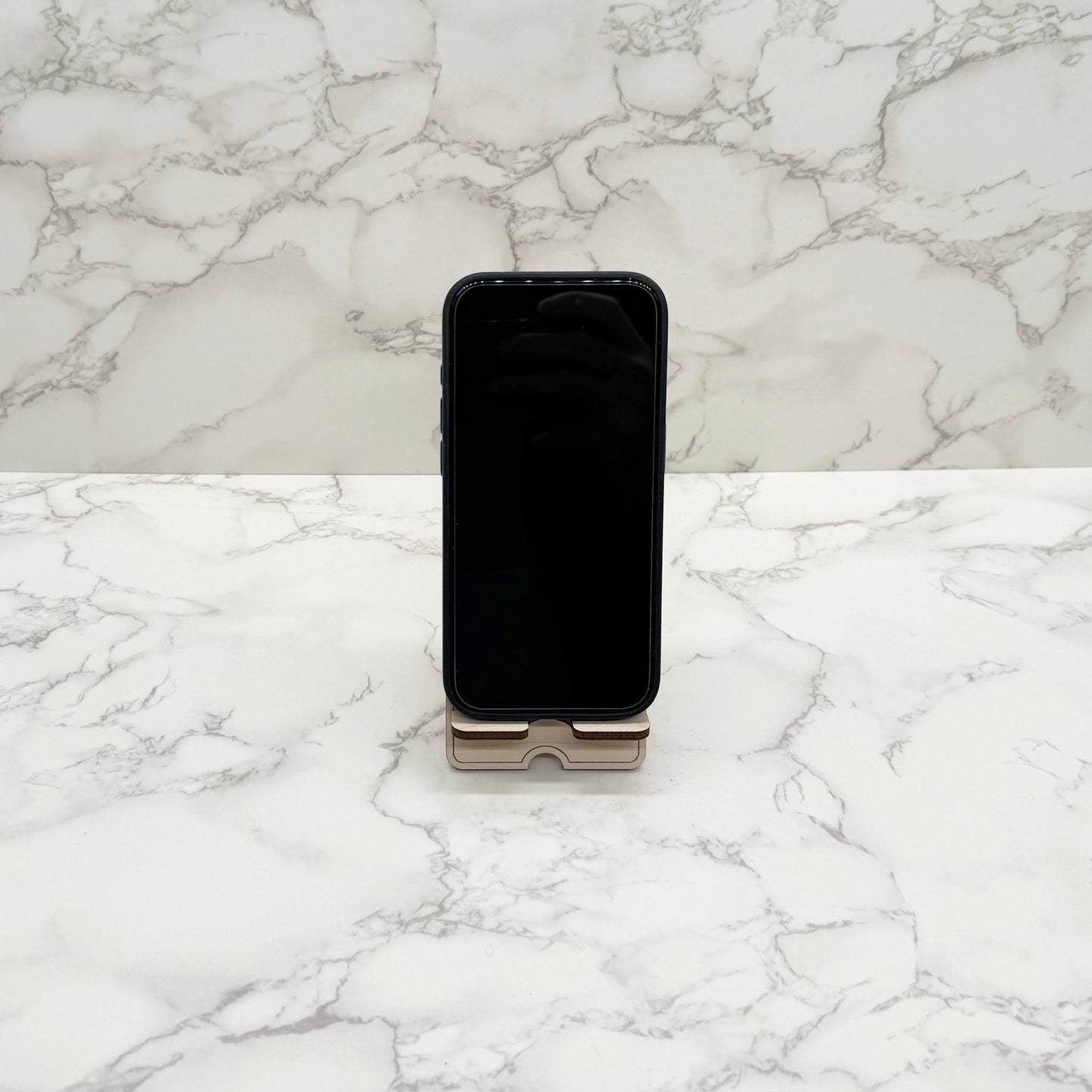 Logo or Custom Text Branded Personalized Monogram Phone Charging Stand Corporate Christmas Gift for Clients, Coworkers, Employees, and Boss