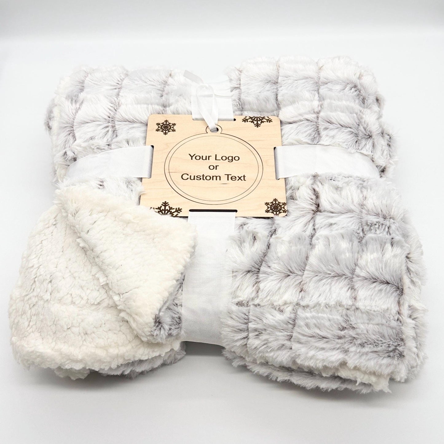 Personalized Throw Blanket, Micro-Mink Sherpa Throw