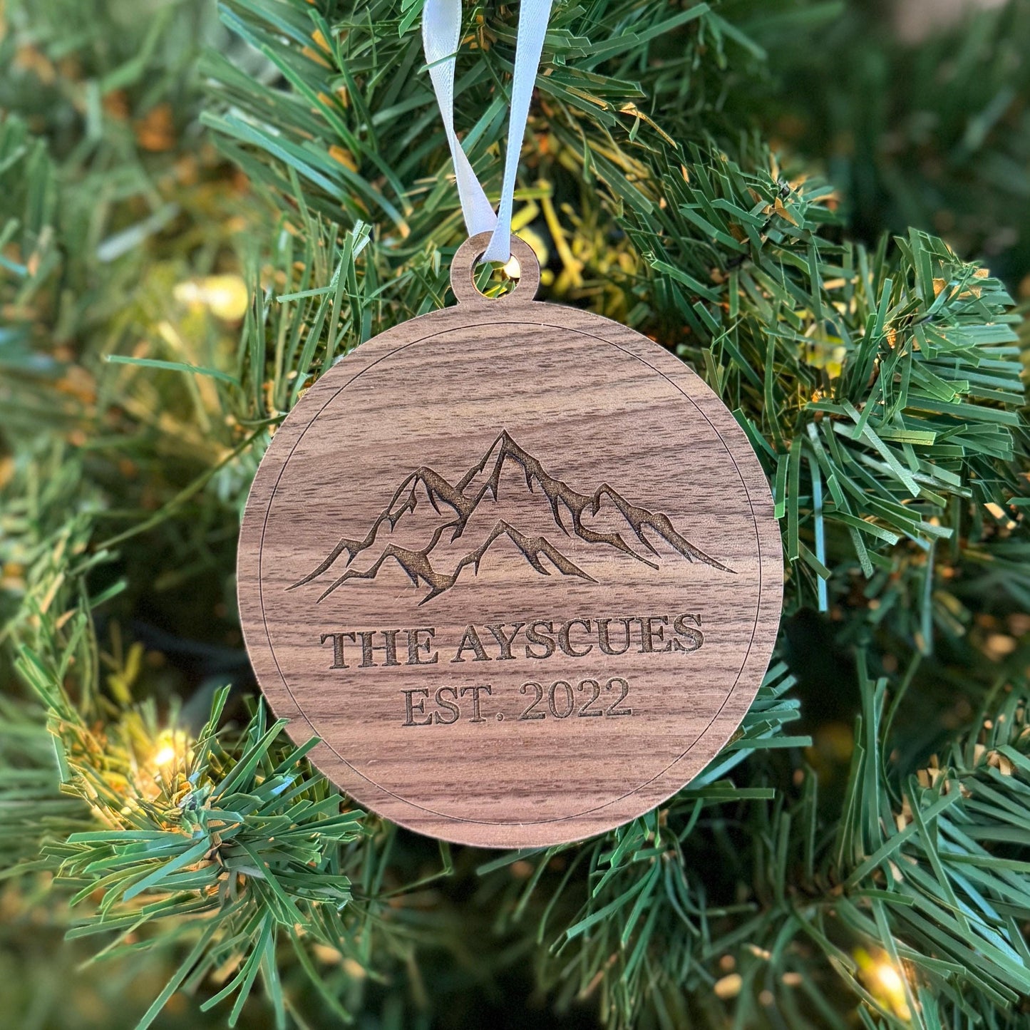Mountain Personalized Ornament Christmas Gift