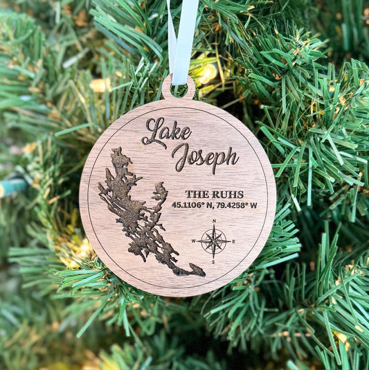 Personalized Jordan Lake Ornaments