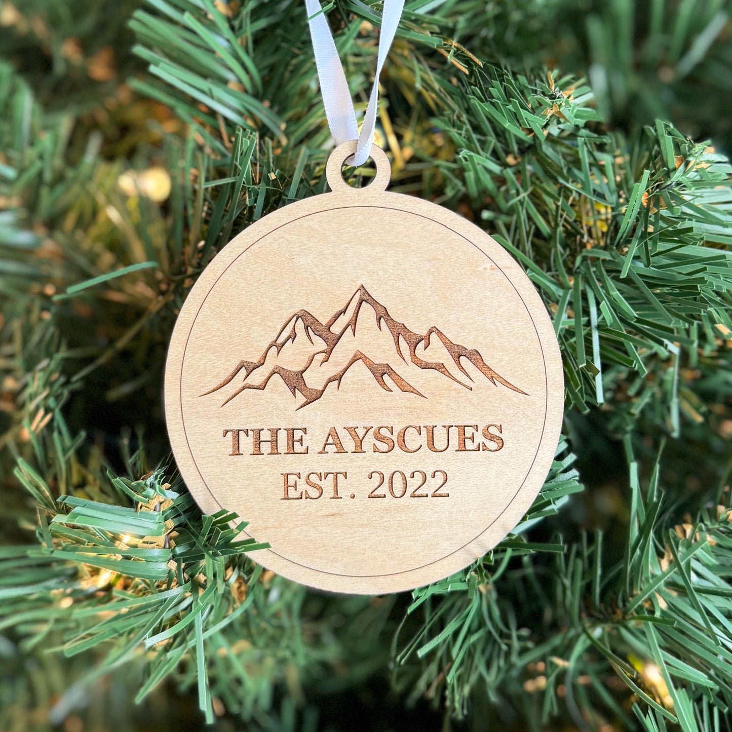 Mountain Personalized Ornament Christmas Gift