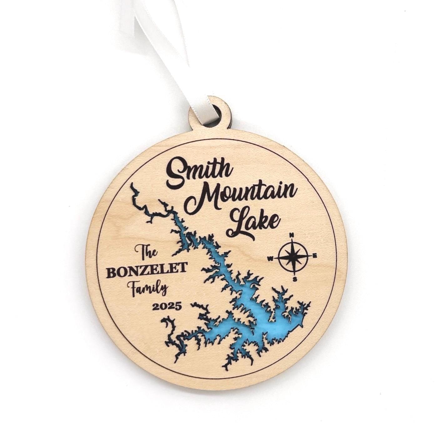 Smith Mountain Lake Personalized Ornament Christmas Gift