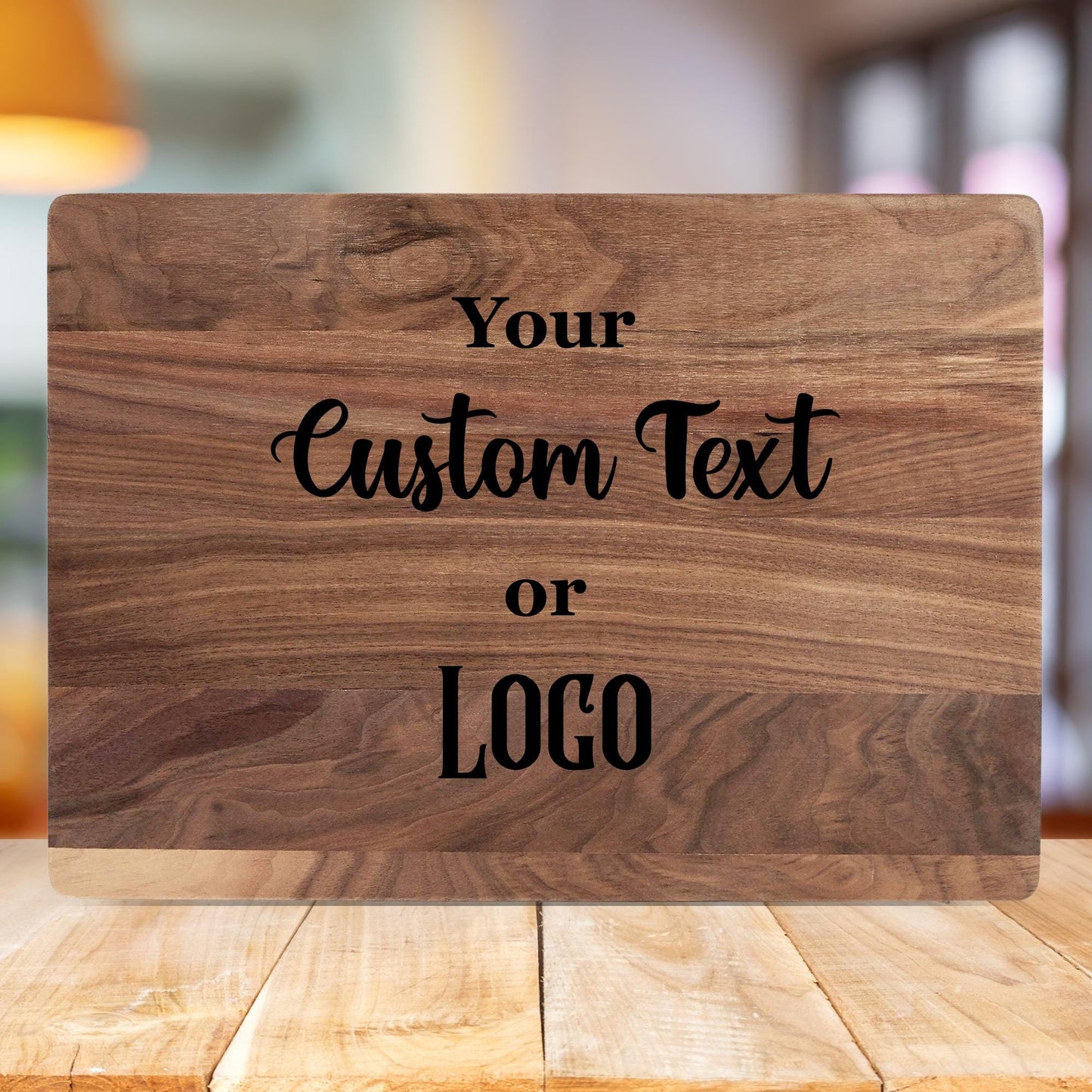 Custom Text or Logo - Personalized Cutting Board and Charcuterie Board Gift