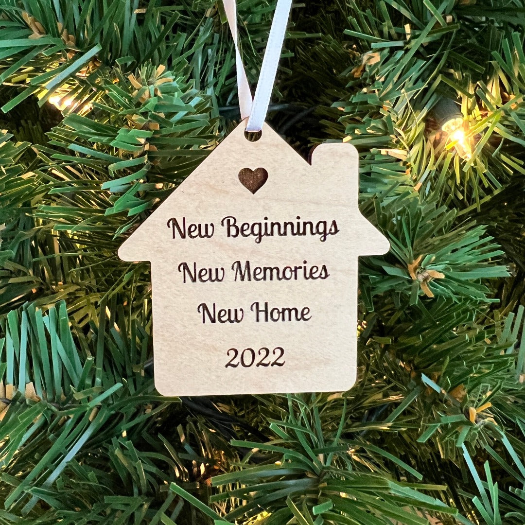 Realtor Branded and Personalized New Home Ornaments