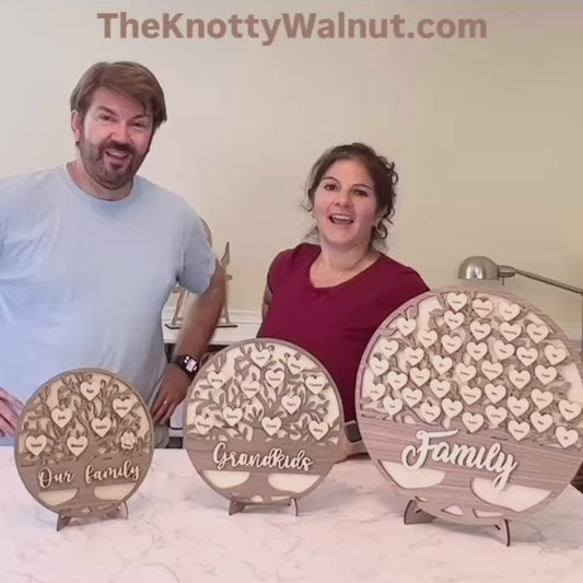 Personalized Family Tree and Grandkids Display