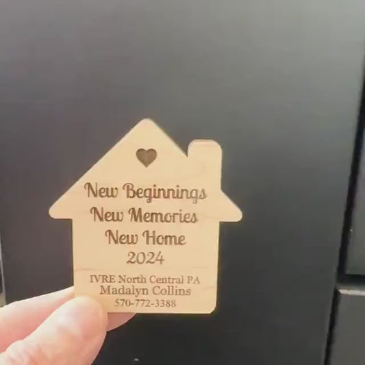 New Home Magnet, New Beginnings New Memories New Home