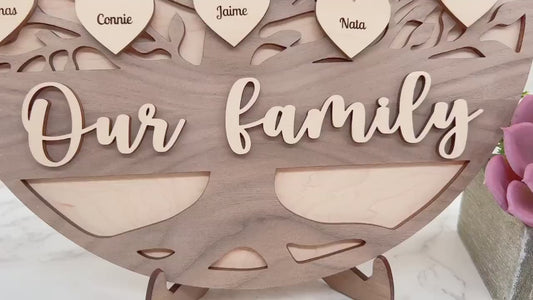 Personalized Grandkids Family Tree Gift for Mom, Dad, Grandmother, Grandfather - Mother’s Day, Father’s Day, Grandparents’ Day, Christmas