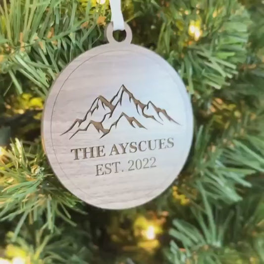 Mountain Personalized Ornament Christmas Gift