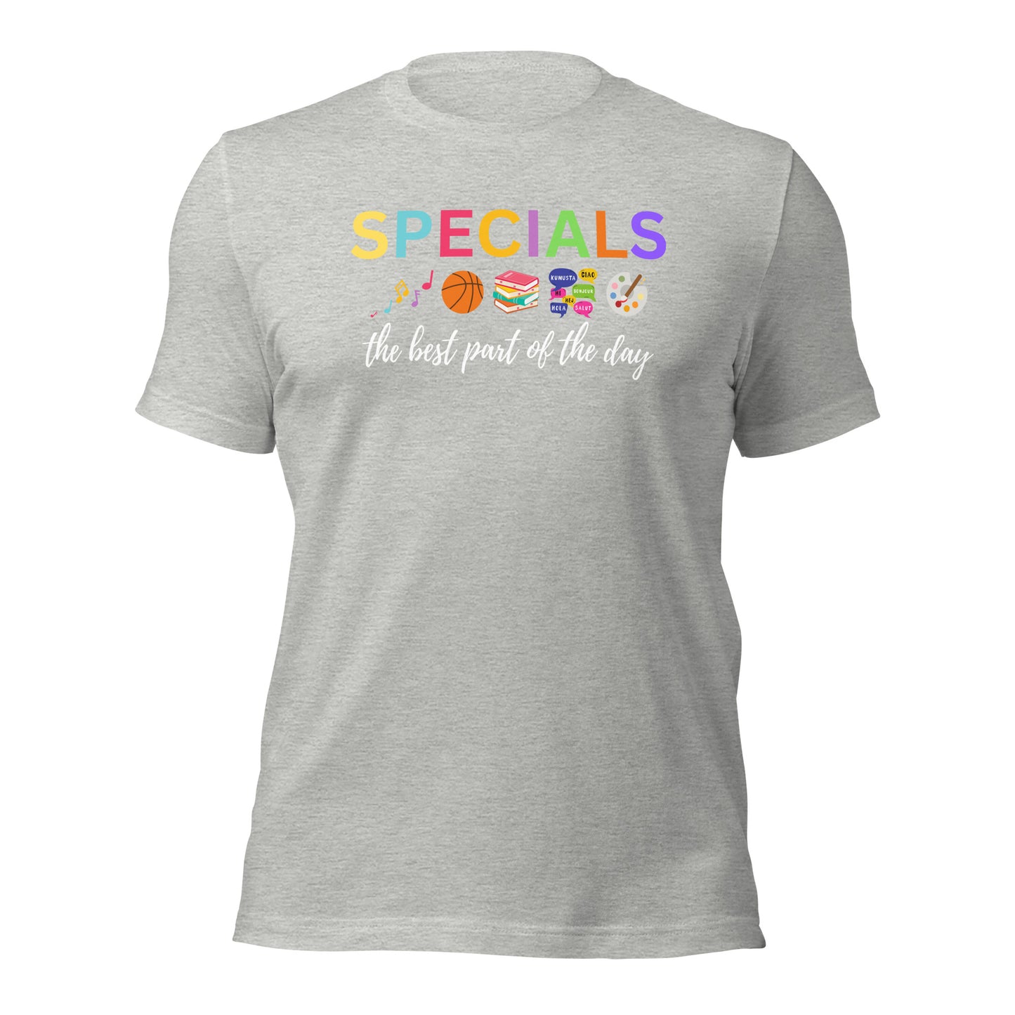 Specials Teacher Team Shirt: Art, Music, PE, Library/Media, Language/Spanish