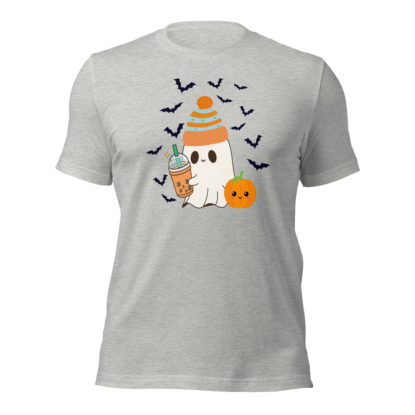 Halloween Ghost Shirt with Coffee Cup