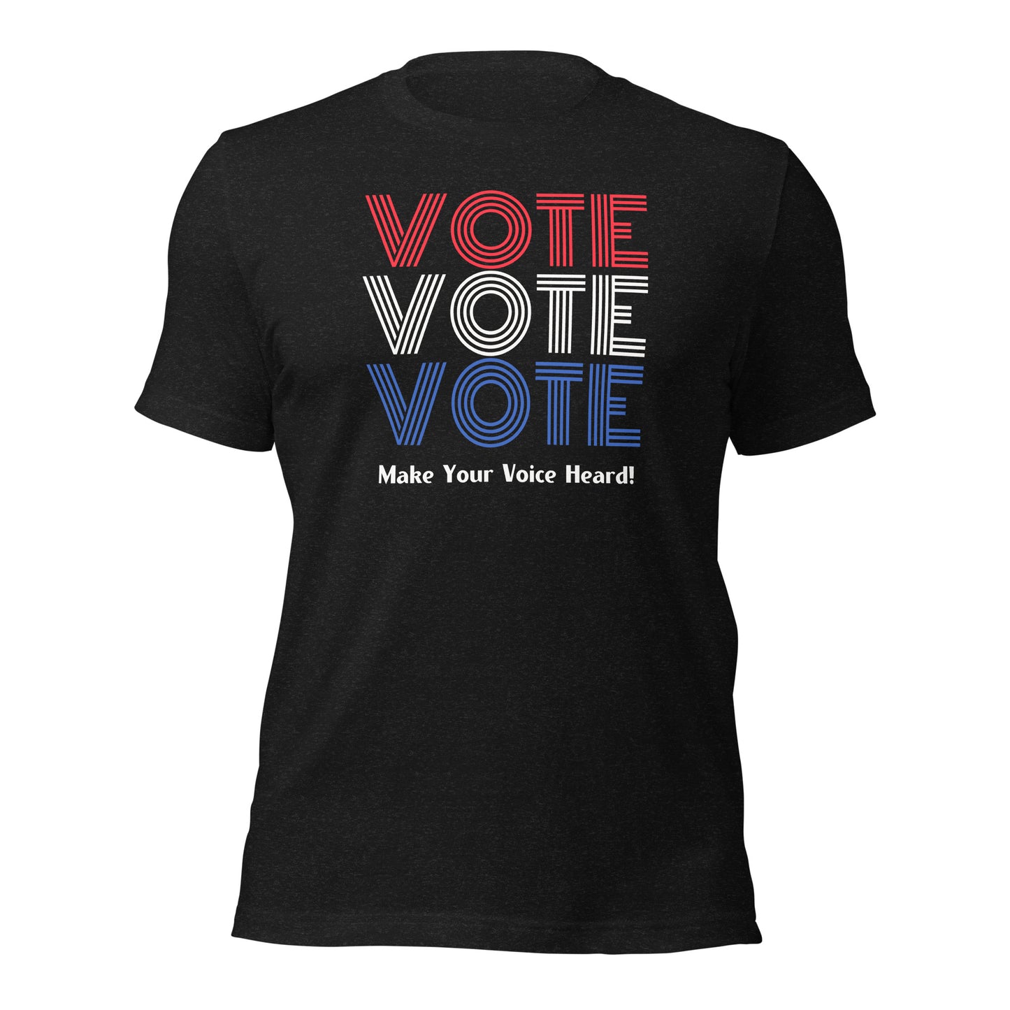 VOTE Shirt, Red White and Blue Vote Tee, Make Your Voice Heard Shirt