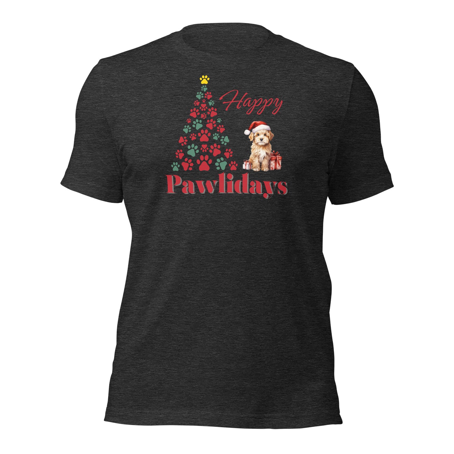 Happy Pawlidays Shirt Christmas Dog Holiday Tee