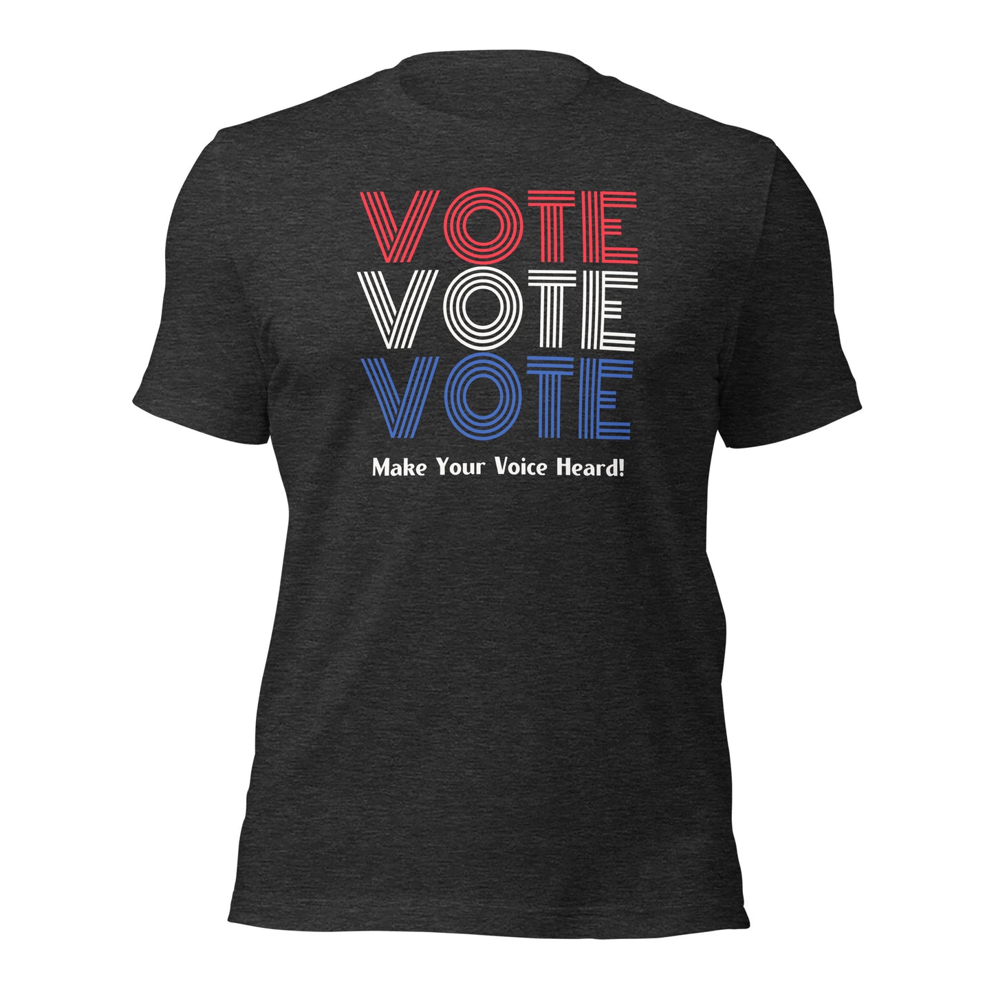VOTE Shirt, Red White and Blue Vote Tee, Make Your Voice Heard Shirt