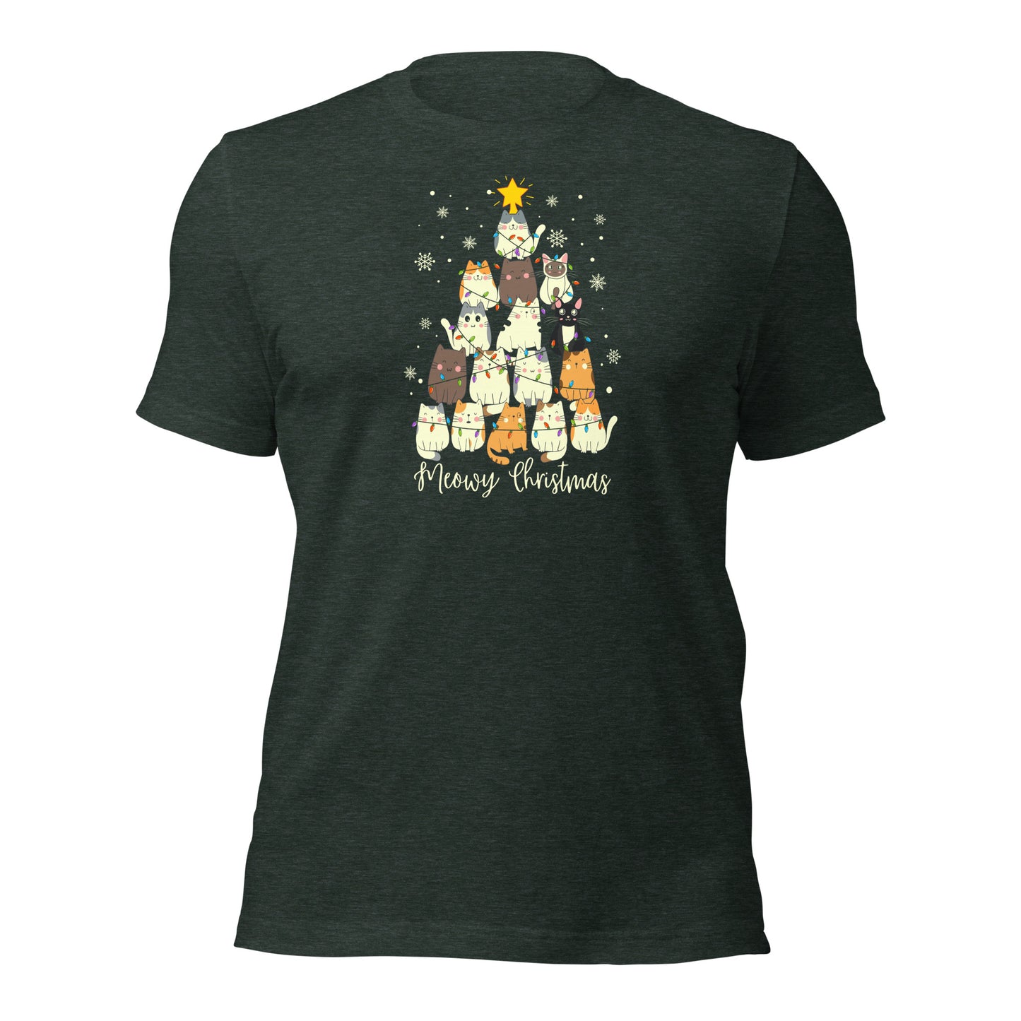 Christmas Tree Cat Shirt, Tree of Cats Tee