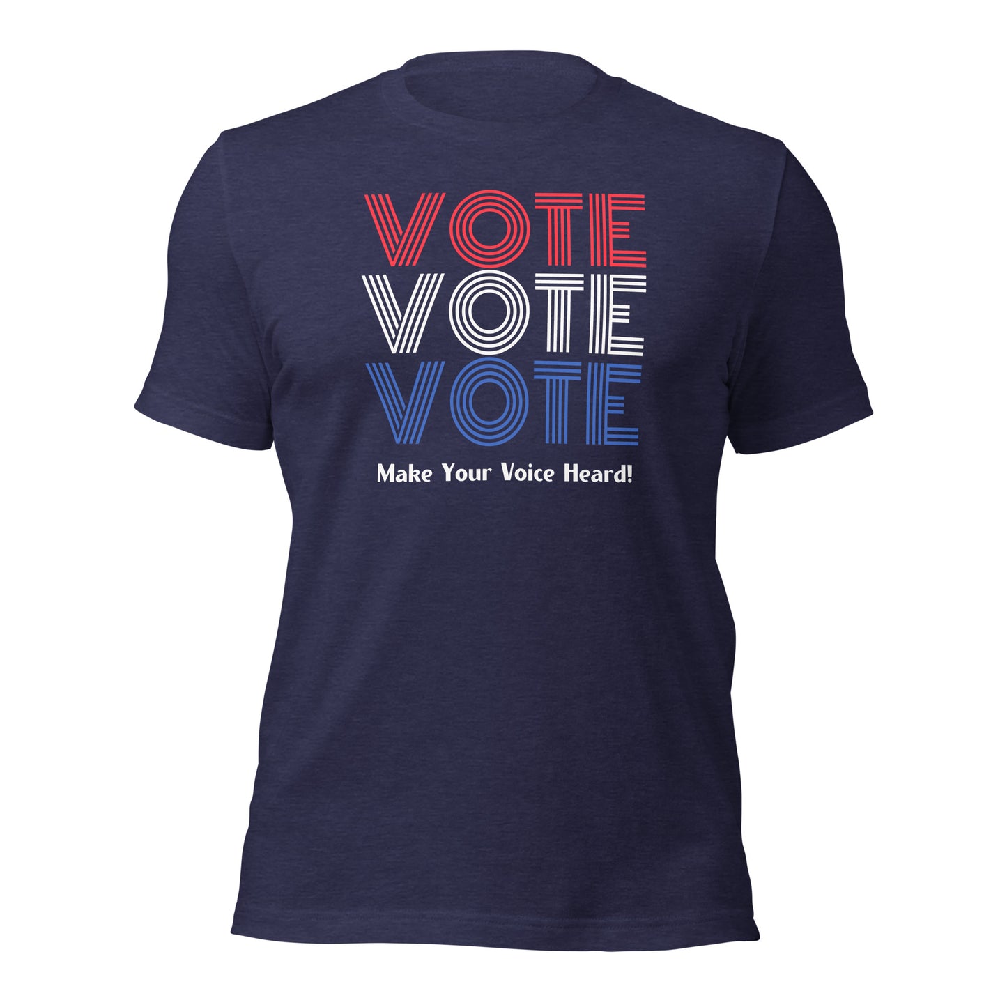 VOTE Shirt, Red White and Blue Vote Tee, Make Your Voice Heard Shirt