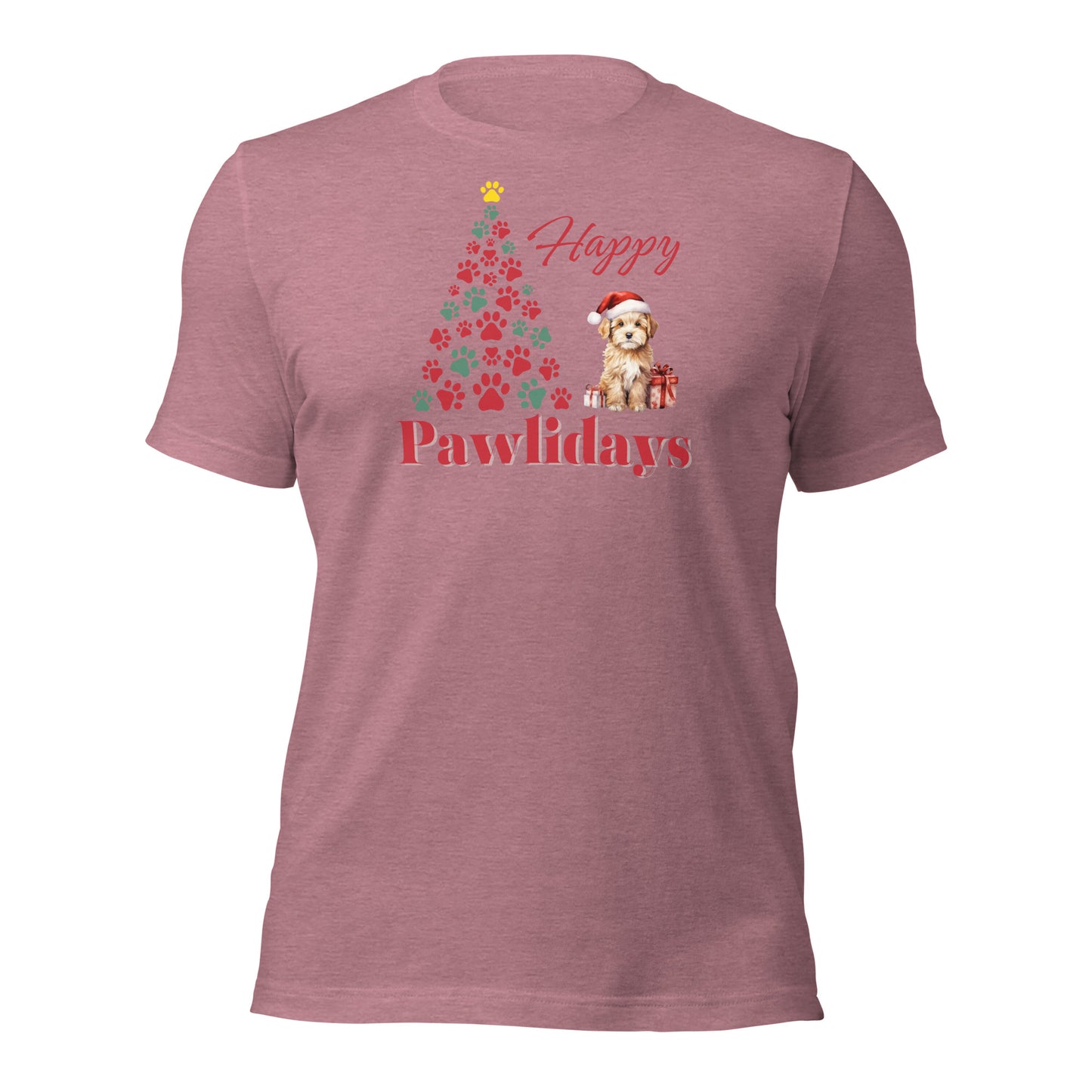 Happy Pawlidays Shirt Christmas Dog Holiday Tee