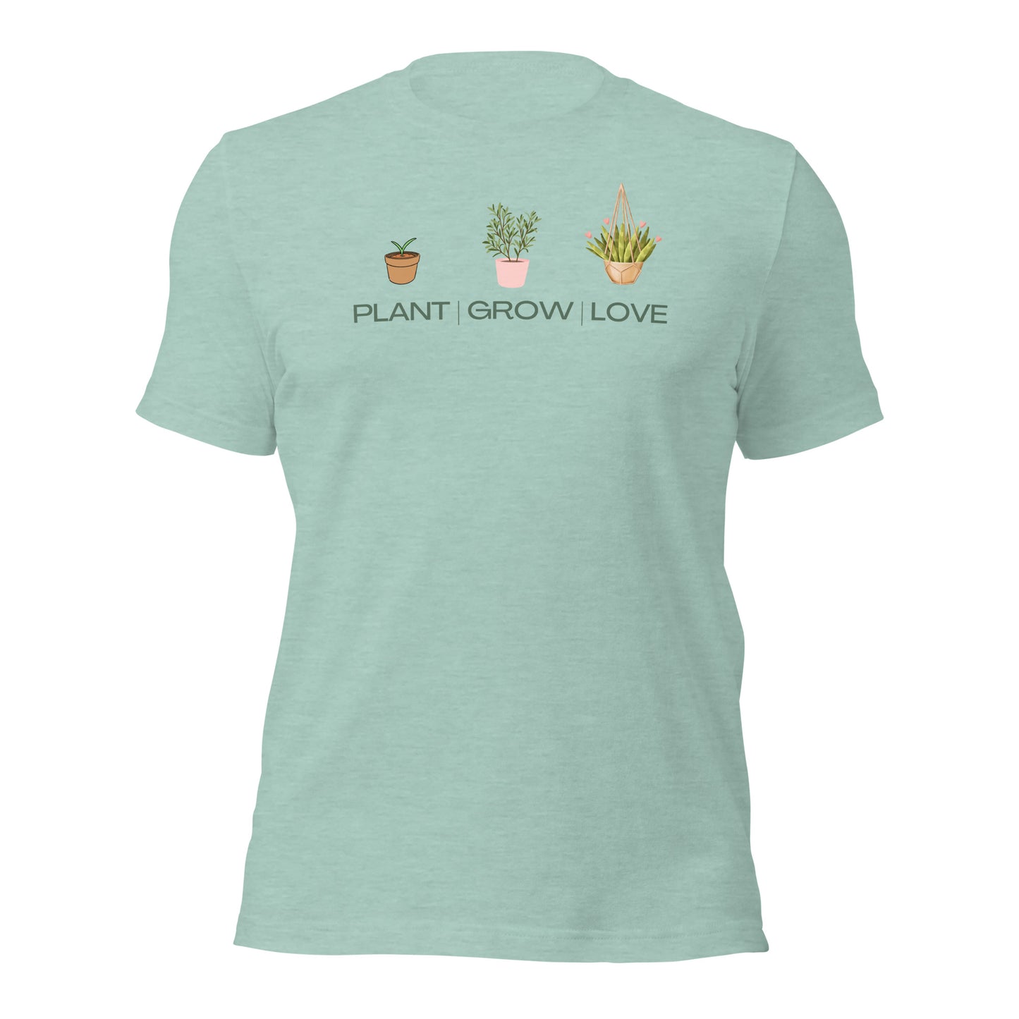 Plant Grow Love Shirt Gift for Gardener Shirt