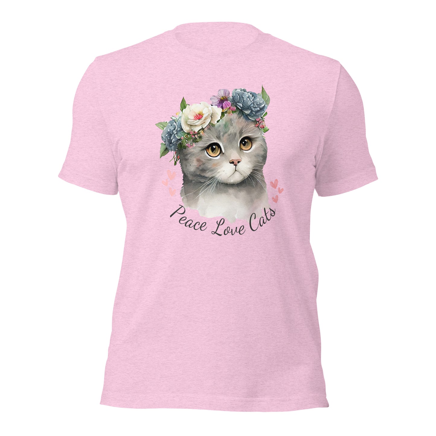 Cat Shirt Peace Love Cats Shirt Cat Lover Tshirt