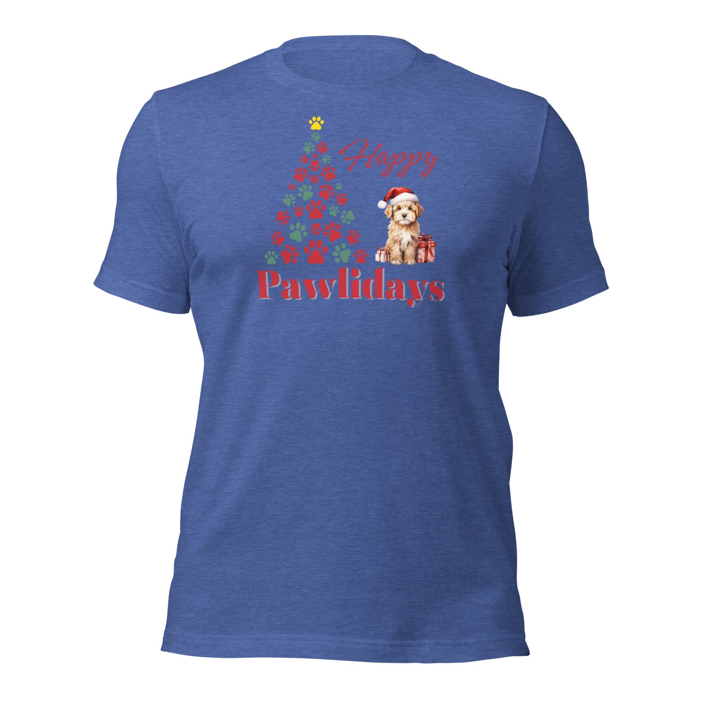 Happy Pawlidays Shirt Christmas Dog Holiday Tee