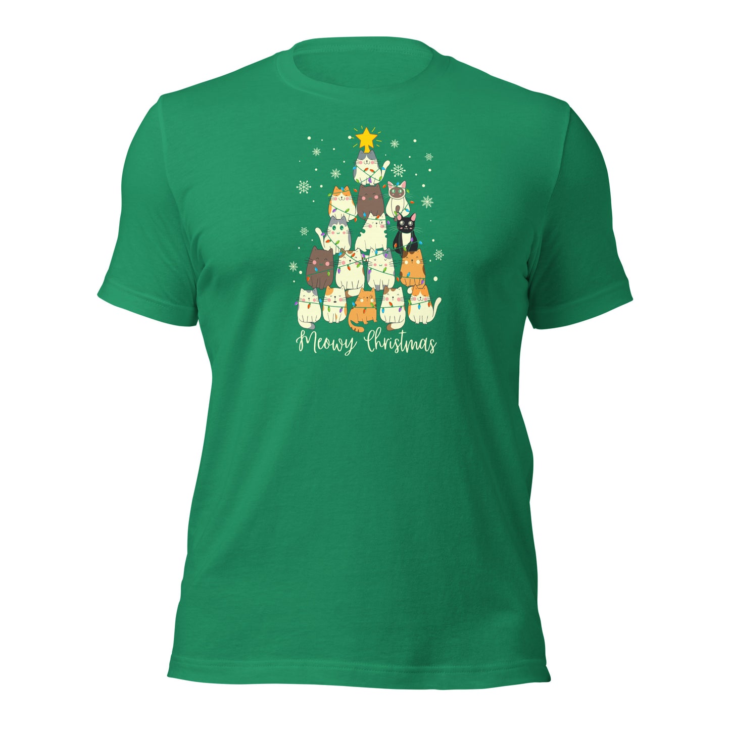 Christmas Tree Cat Shirt, Tree of Cats Tee